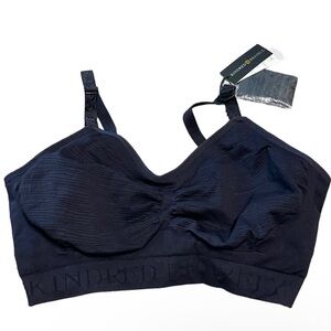 Kindred Bravely Sublime Hands-Free Pumping & Nursing Bra Black Size XL NWT $52